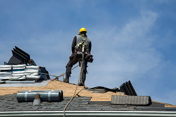 Professional Roof Replacement technician working in Weippe, ID